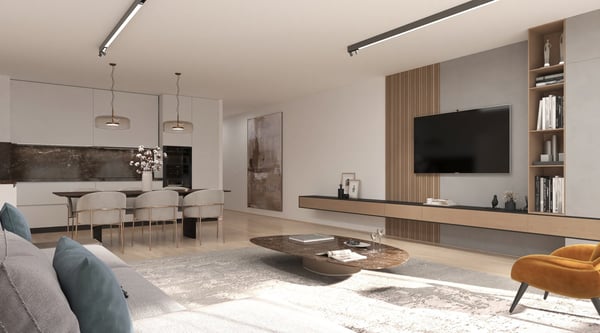 Un appartamento in fase di ultimazione di 1.5 locali al piano terra con giardino privato. 3