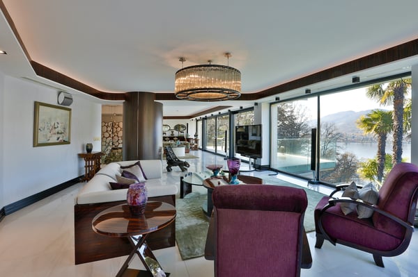 Moderna Villa di Lusso con Vista Lago di Lugano e Darsena Privata 9