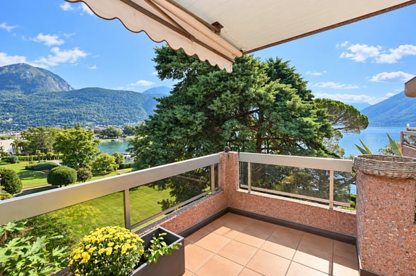 Attico di pregio con terrazza e vista sul lago di Lugano 7