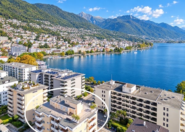 RESIDENZA PRIMARIA - Posizione centrale - 75 m dal lago - 2 balconi 1