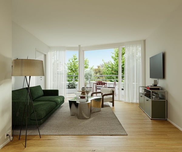 Erstvermietung «Zwei Buchen» - Ihr Traum von oben: Attika mit Blick ins Grüne 1