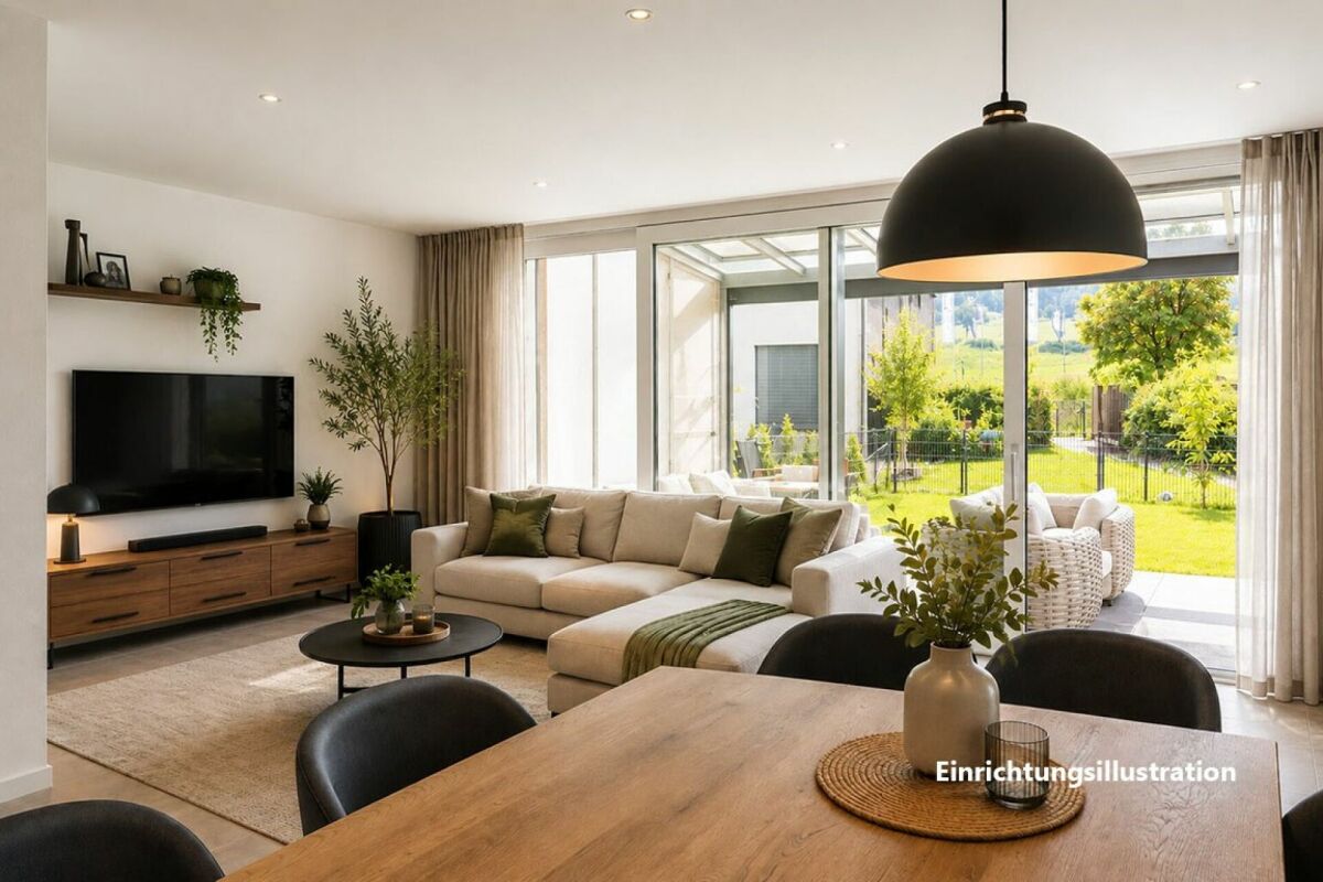 Topmodernes 7.5-Zimmer-Eck-Reiheneinfamilienhaus