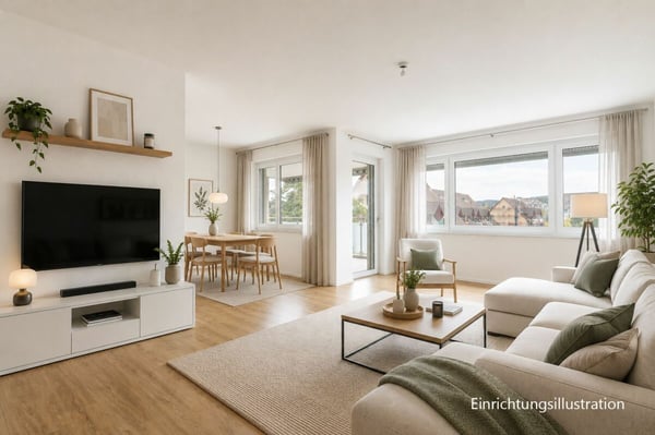 Lichtdurchflutete 4.5-Zimmer-Wohnung mit gedecktem Balkon 5