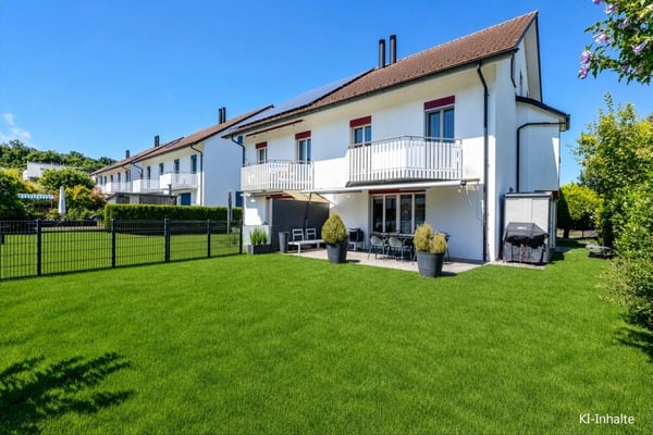 Grosszügiges 6.5-Zimmer-Doppeleinfamilienhaus mit Doppelgarage und Garten