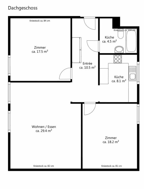 Charmante 3.5-Zimmer-Dachwohnung mit grosszügigem Gartenbereich 17
