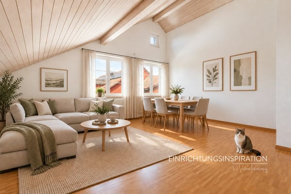 Charmante 3.5-Zimmer-Dachwohnung mit grosszügigem Gartenbereich