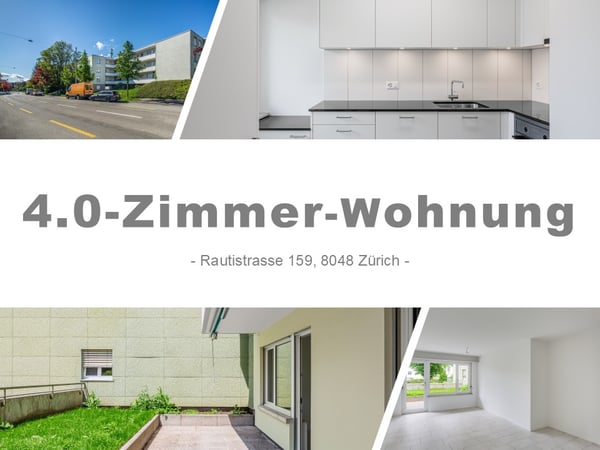 Sanierte 4.0-Zimmerwohnung mit Gartensitzplatz in Zürich-Altstetten 1
