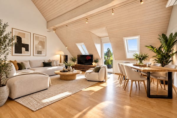 Exklusive Attikawohnung mit Fernsicht und Terrasse 1