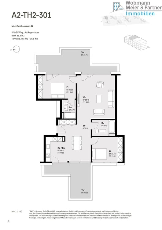 Erstbezug 2026 - Exklusive 3.5-Zimmer-Attikawohnung mit zwei Terrassen 10