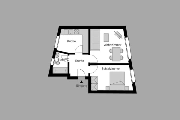 2-Zimmer Apartment möbiliert in Zürich - Hirslanden, Balgrist Nähe 5