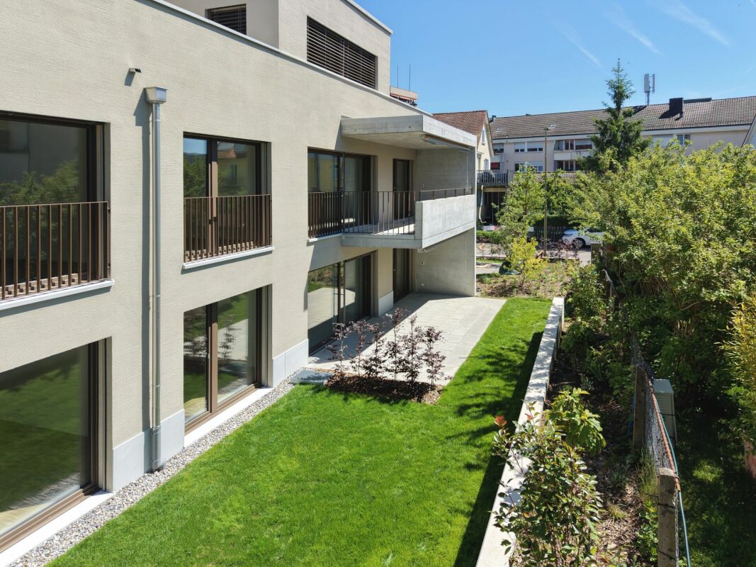 Urban leben, entspannt wohnen: moderne 3.5 Zimmer Gartenwohnung
