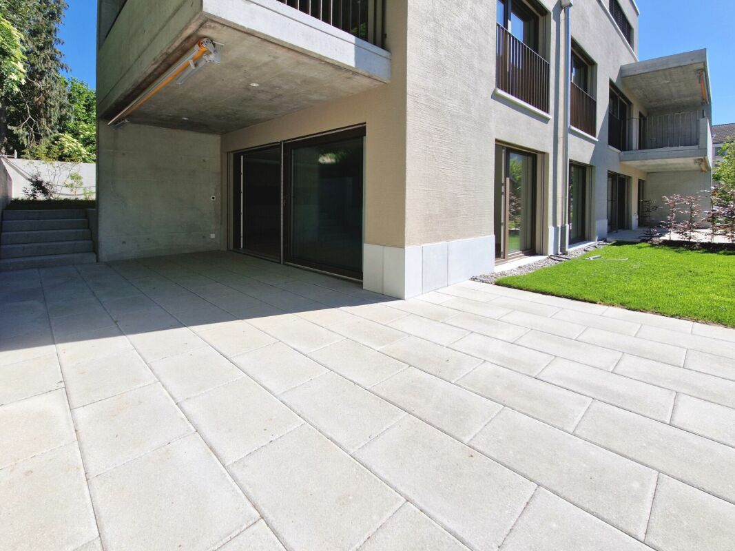 Urban leben, entspannt wohnen: moderne 4.5 Zimmer Gartenwohnung