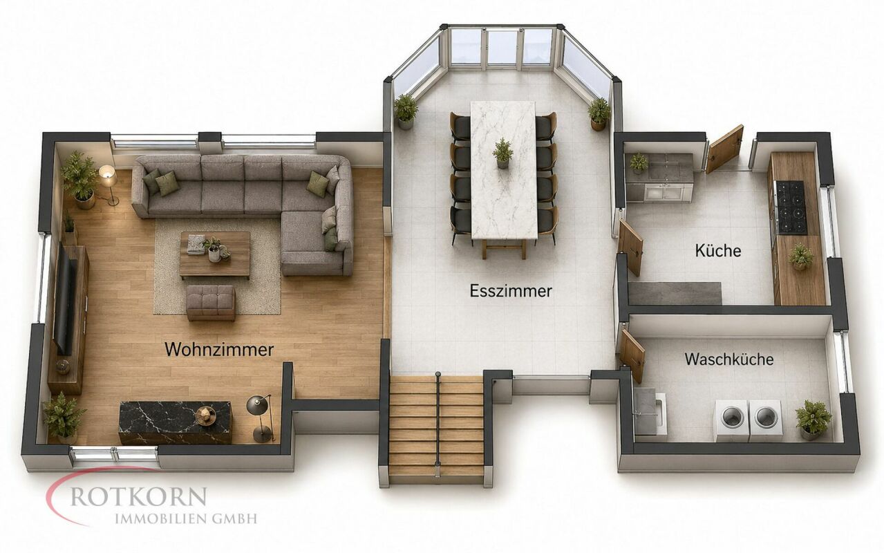 7.5 Zimmer-Einfamilienhaus mit Lagerhalle