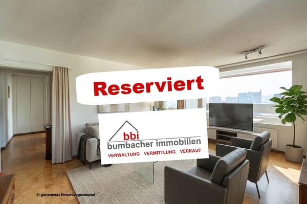 Zentrale 3.5-Zimmer-Wohnung mit Weitsicht