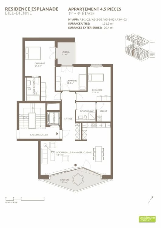 1.5 Zimmerwohnung / Appartement de 1.5 pièces 12