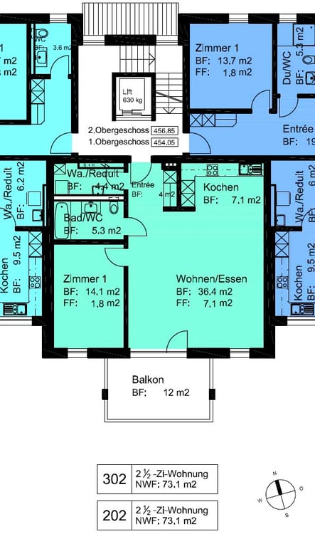 Schöne Wohnung mit grosszügigem Grundriss und modernem Ausbau 7