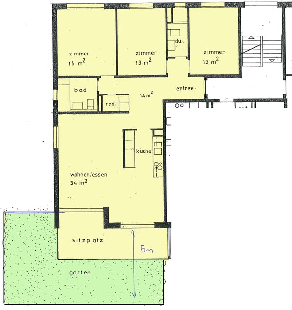 Gönnen Sie sich diese modern ausgestattete Gartenwohnung nähe ÖV 3