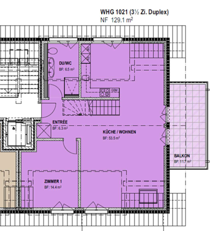 Erstbezug 3.5-Zi-Maisonette-Wohnung im Neubau 7