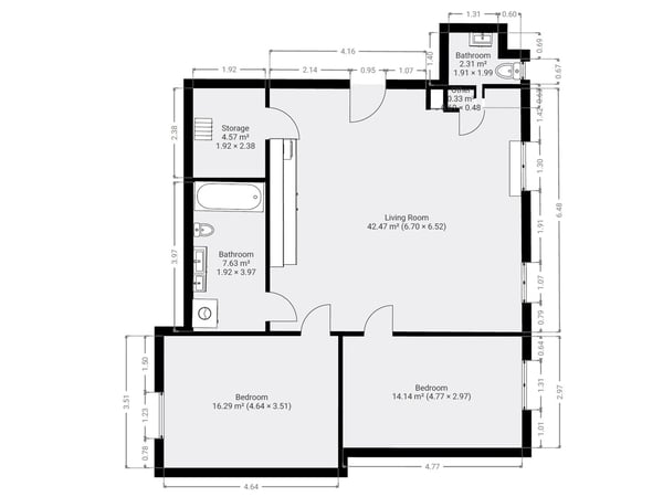 Mitten in der Altstadt - Grosse Wohnung mit 2 Badezimmern und Reduit 13