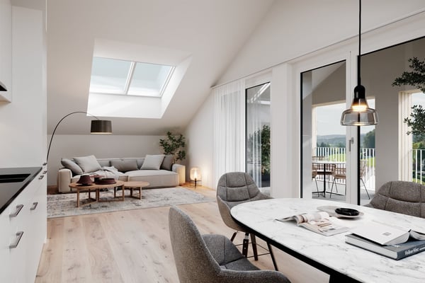 Erstvermietung - hochwertige Dachwohnung mit Loggia und Balkon 1