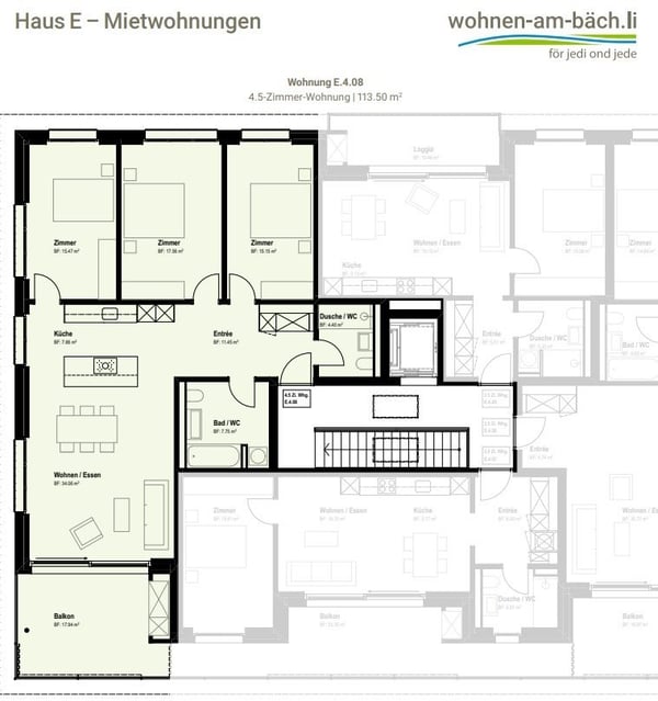 Erstvermietung - moderne 4.5-Zimmerwohnung mit durchdachtem Grundriss 12