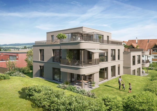 Neubauprojekt «YORA» - Moderne Gartenwohnung mit viel Umschwung 2