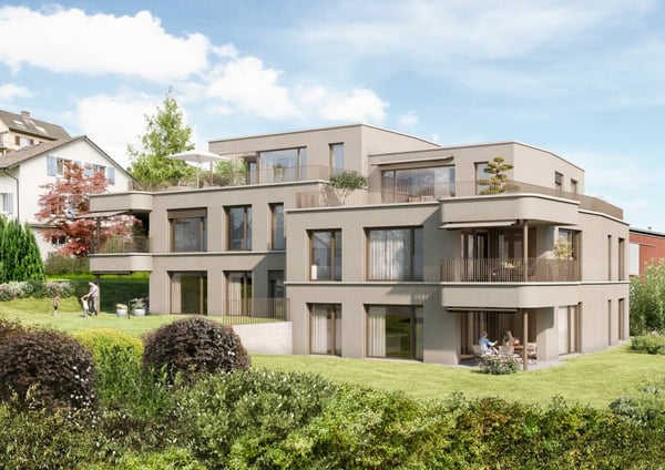 Neubauprojekt «YORA» - Moderne Gartenwohnung mit viel Umschwung 1