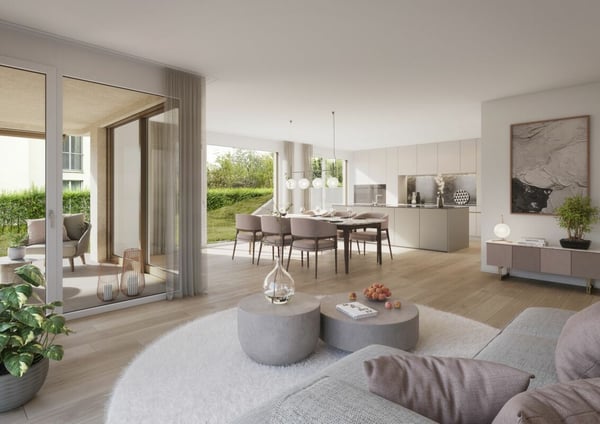 Neubauprojekt «YORA» - Moderne Gartenwohnung mit viel Umschwung 3