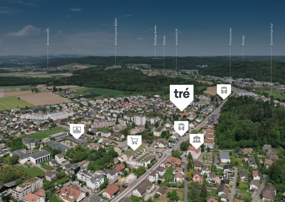Tré Fislisbach - Exklusives Wohnen im privaten Dreiklang