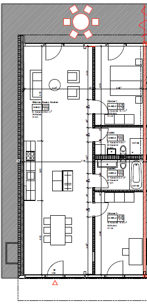 1 1/2-Zimmerwohnung 1002, Parterre 8