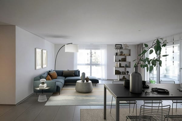 Moderne 3.5 Zimmer Wohnung mit grossem Balkon in Künten 2