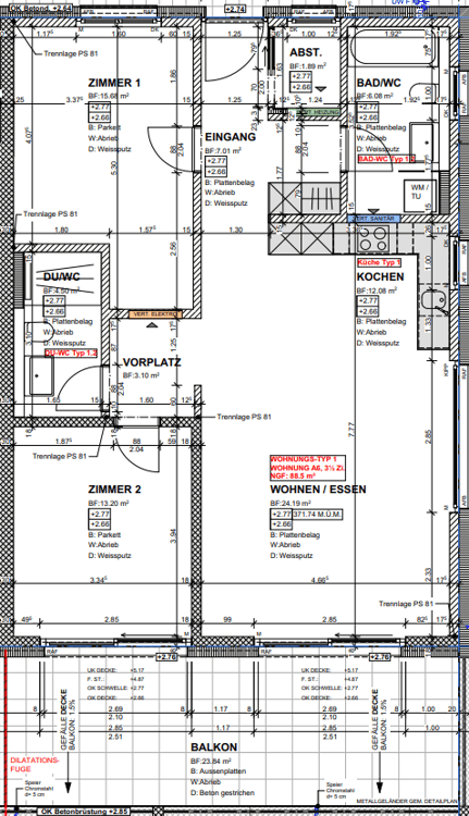 Moderne 3.5 Zimmerwohnung mit grossem B…