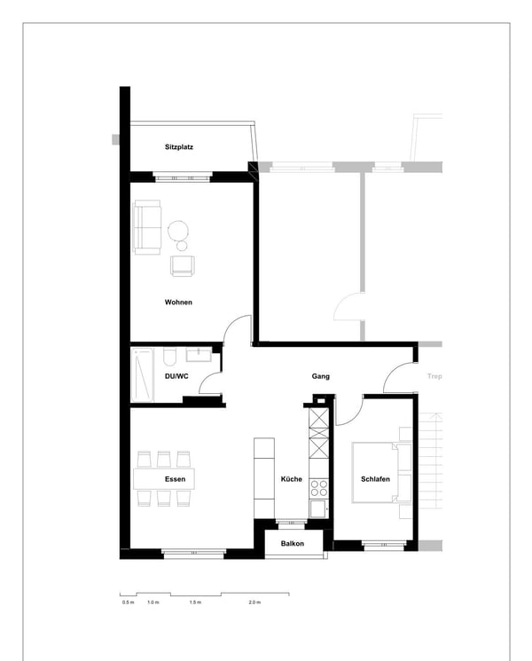 Hochwertig ausgebaute 3½-Zimmerwohnung mit grosser Gartenterrasse an zentraler Lage in Bern 8