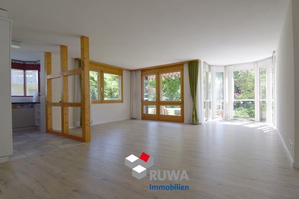 Praktische 3.5-Zimmer-Parterrewohnung mit gedecktem Sitzplatz im Herzen von Thun 2