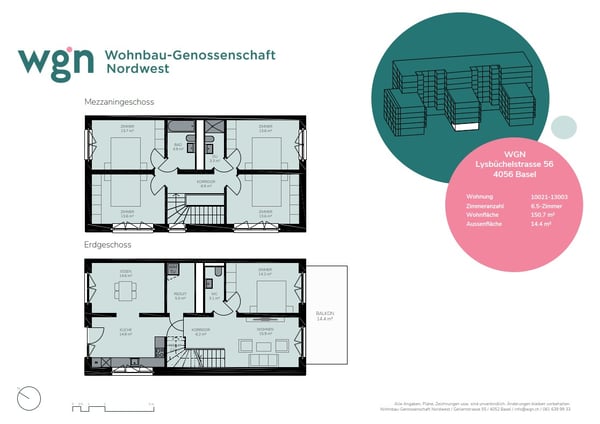 Erstvermietung 6.5-Zimmerwohnung im neuen Quartier Volta Nord 3