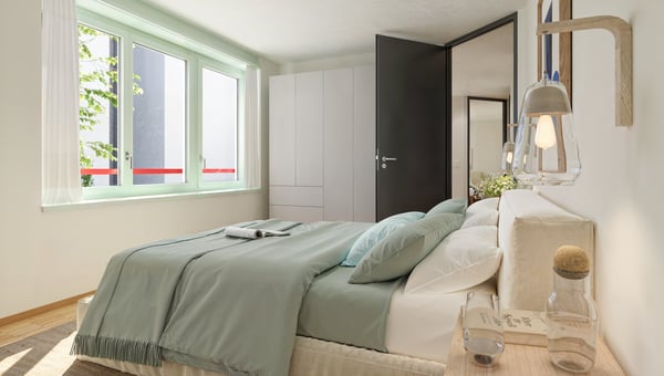 Charmante 1.5-Zimmer-Maisonette mit Sitzplatz im VoltaNord 9