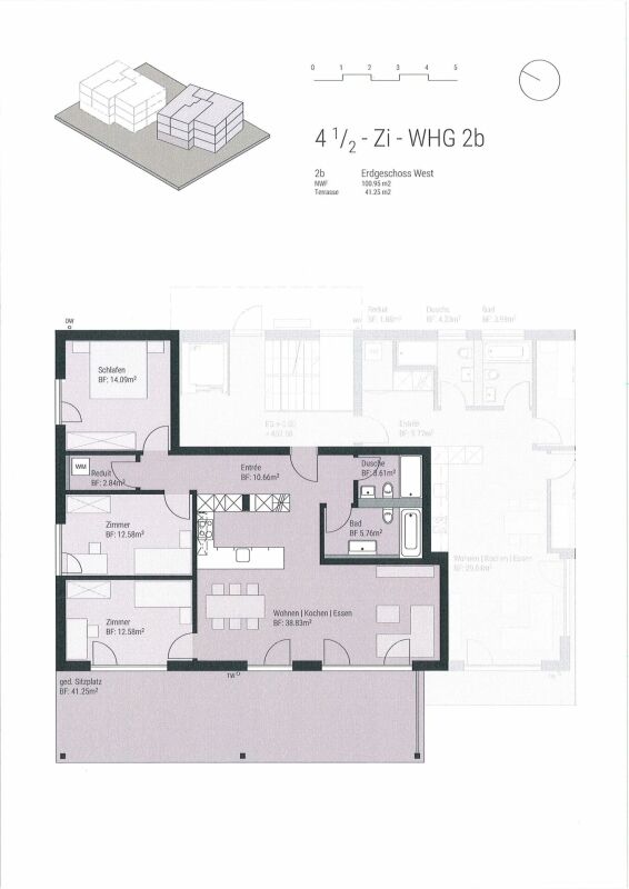 Topmoderne 4 1/2-Zimmerwohnung im Erdgeschoss