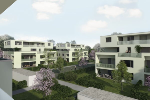 Top 3 1/2-Zimmerwohnung im Erdgeschoss in der Überbauung Blumenau 10