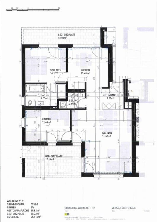 Top 2 1/2-Zimmerwohnung im 1. OG in der Überbauung Blumenau 10