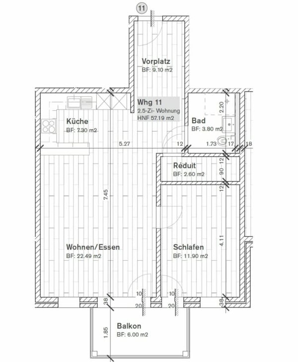 Altersgerechte 2 1/2-Zimmer für Personen ab 60 Jahre 9