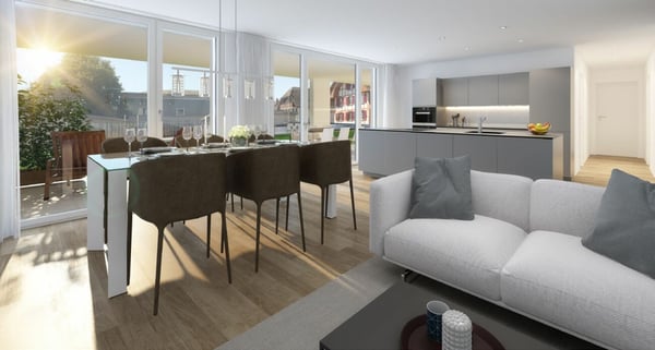 2.5 Zimmerwohnung im Erdgeschoss 3