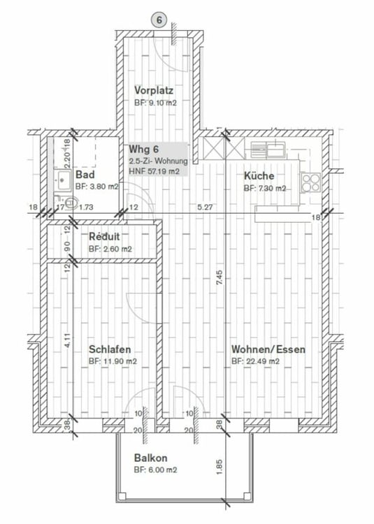 Teilsanierte 3½-Zimmerwohnung für Personen ab 60 Jahren 8
