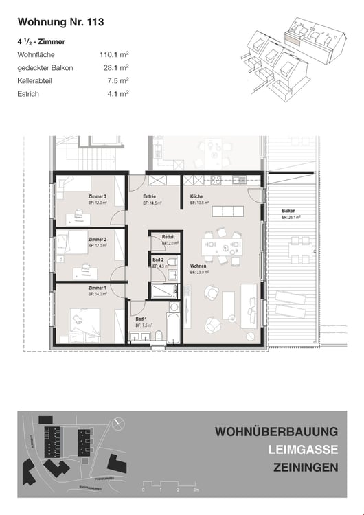Letzte 1½-Zimmer-Wohnung in Zeiningen – inkl. 2 Einstellplätzen 10