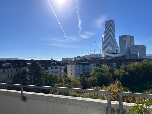 Wohnen mit Aussicht ins Grüne und auf die Skyline der Rochtürme 1
