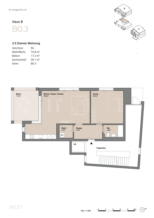 Attraktive Gartenwohnung mit grossem Mehrzweckraum 7