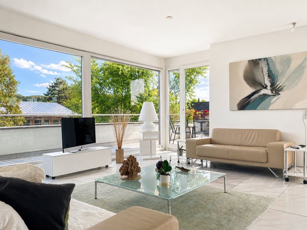 5½-Zimmer Penthouse - einzigartige Architektur, viel Licht, spektakuläre Dachterrasse im Riehen Dorf 4
