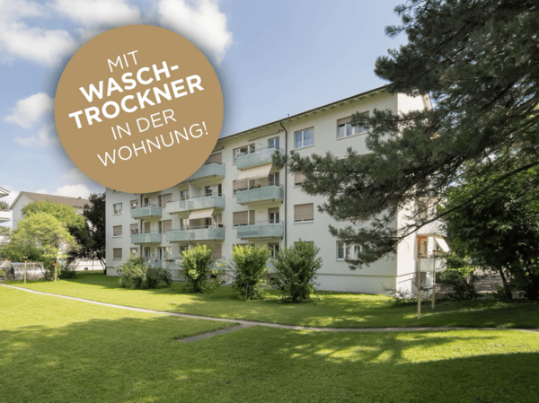 Helle Wohnung mit Waschtrockner