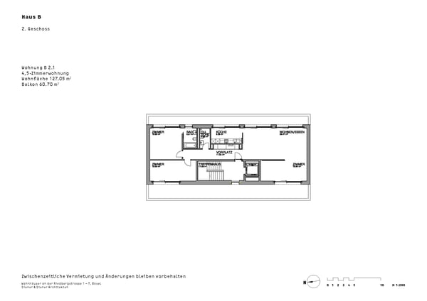 Möblierte Attika Wohnung mit zwei Dachterrassen auf dem Bruderholz 7