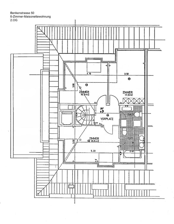 Grosszügige 1-Zimmer-Maisonette-Wohnung mit Dachterrasse in Basel 10