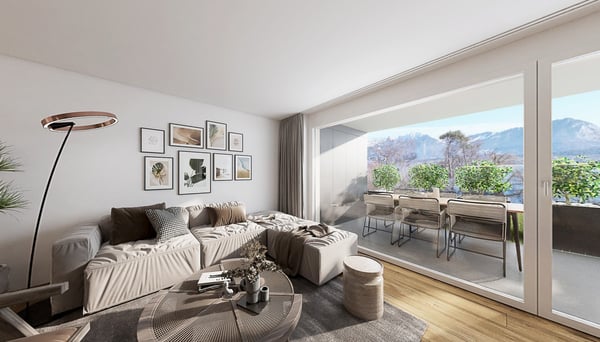 Neubau 3.5 Zimmer-Wohnung EG in Gunten